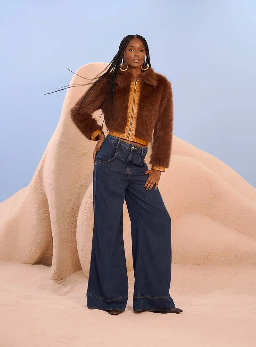 Calça Jeans Ampla Betina Índigo Souisy