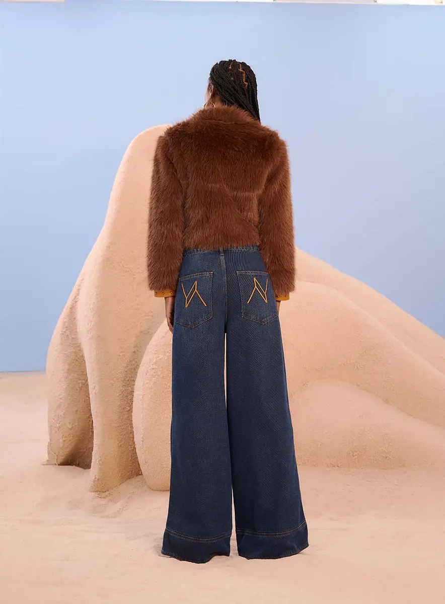 Calça Jeans Ampla Betina Índigo Souisy