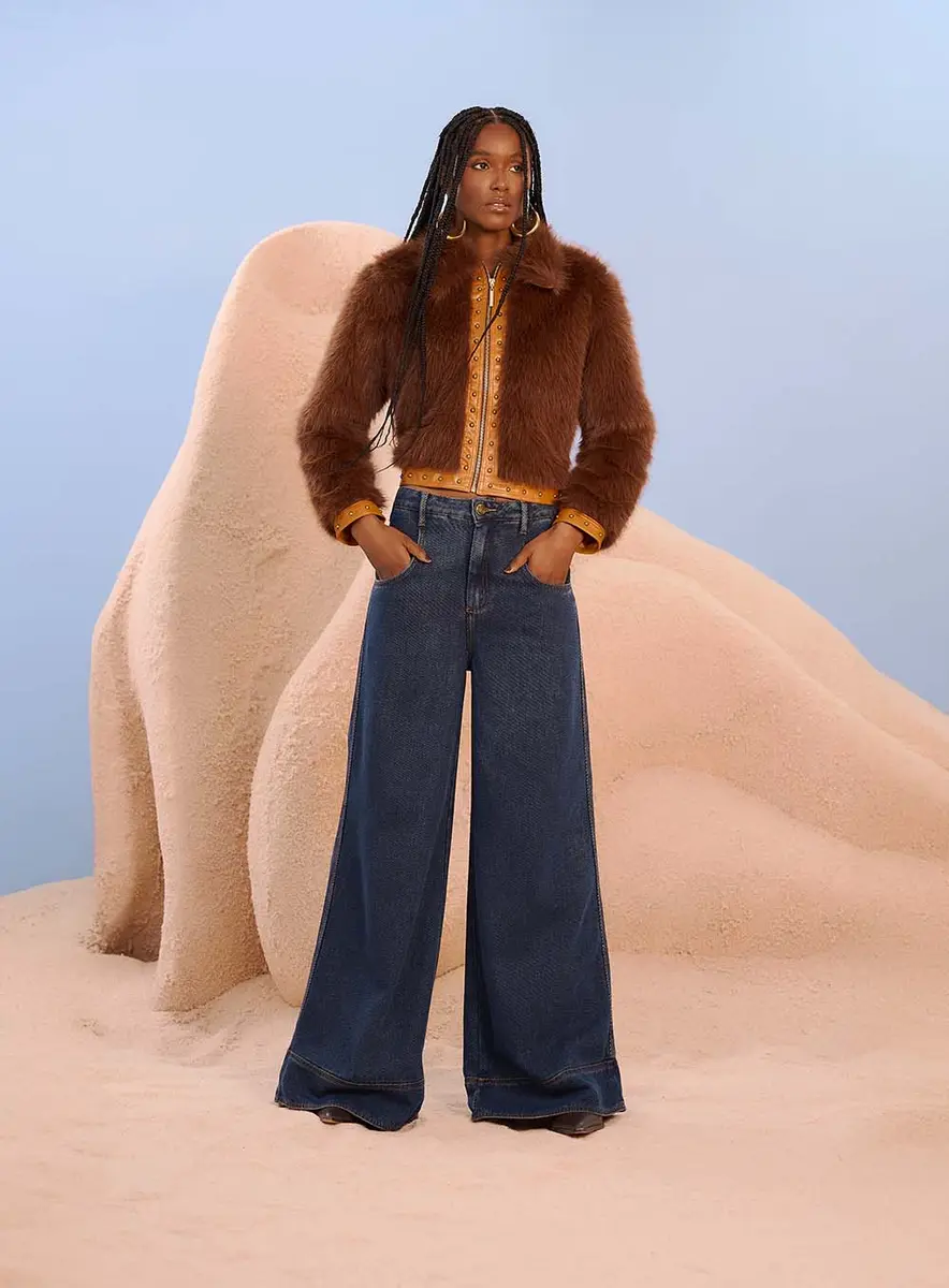 Calça Jeans Ampla Betina Índigo Souisy