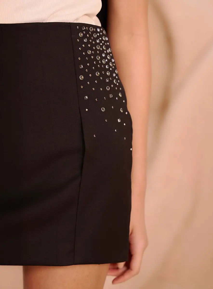 Mini Saia Estrelar Preto Souisy