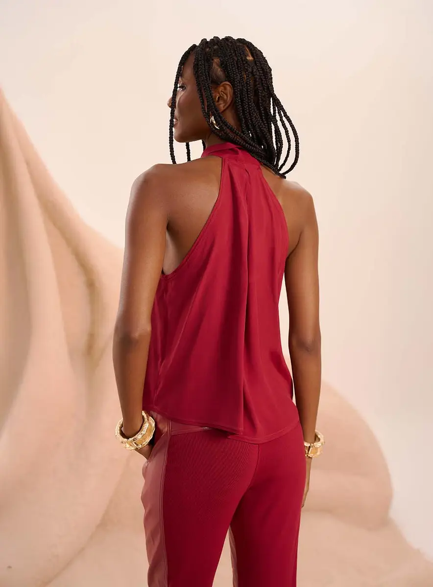 Blusa Feminina Com Amarração Preto Souisy