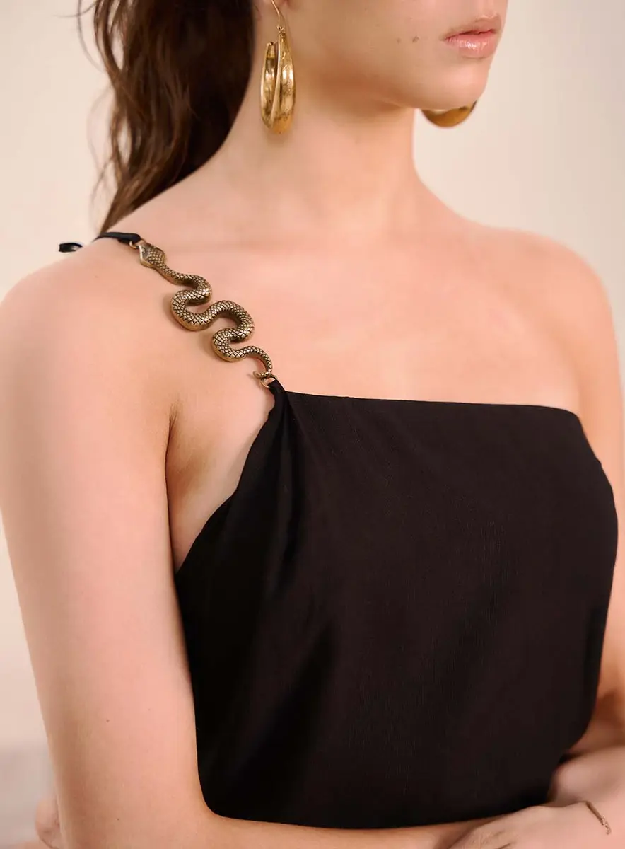 Vestido Sereno Noir Preto Souisy