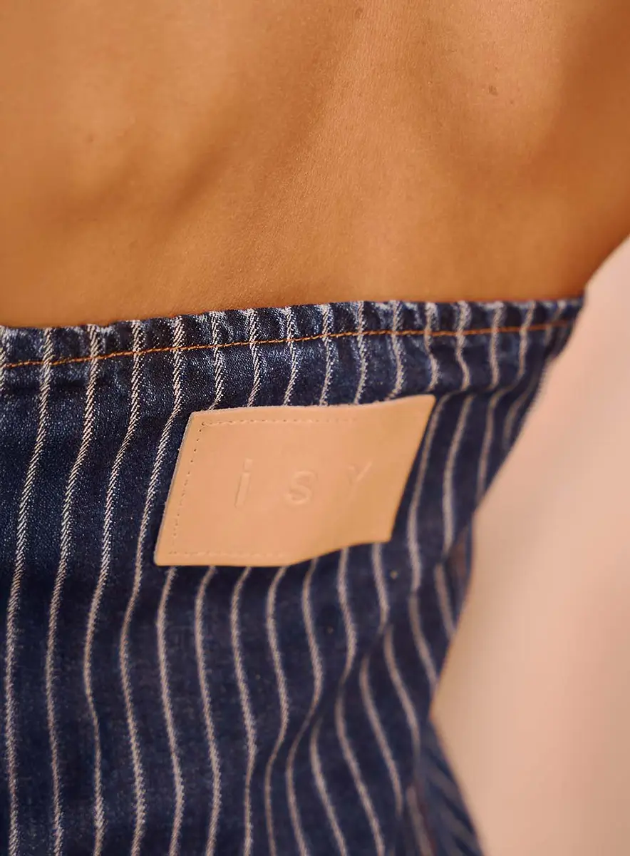 Top Jeans Azul Egeu Índigo Souisy