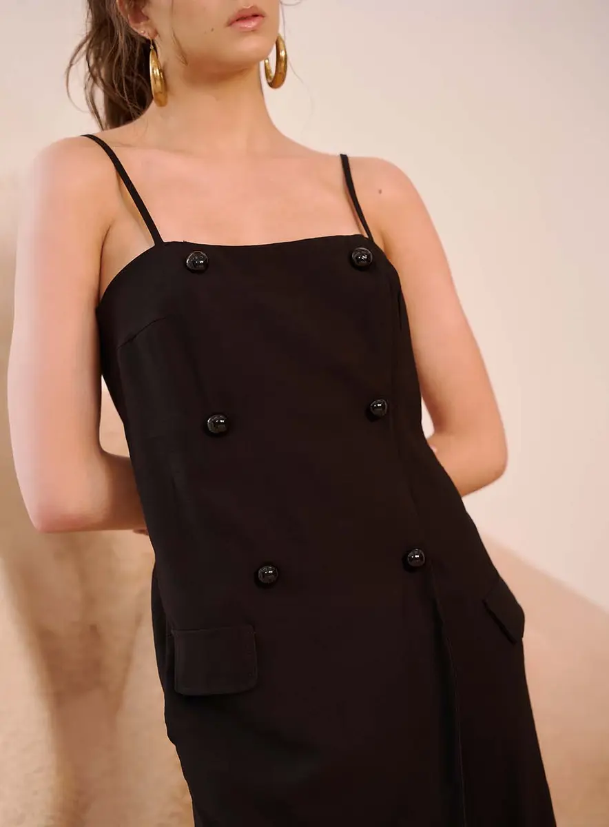 Macacão Elegância Noturna Preto Souisy
