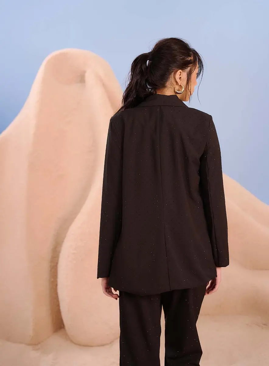 Blazer Isy Com Aplicação Preto Souisy
