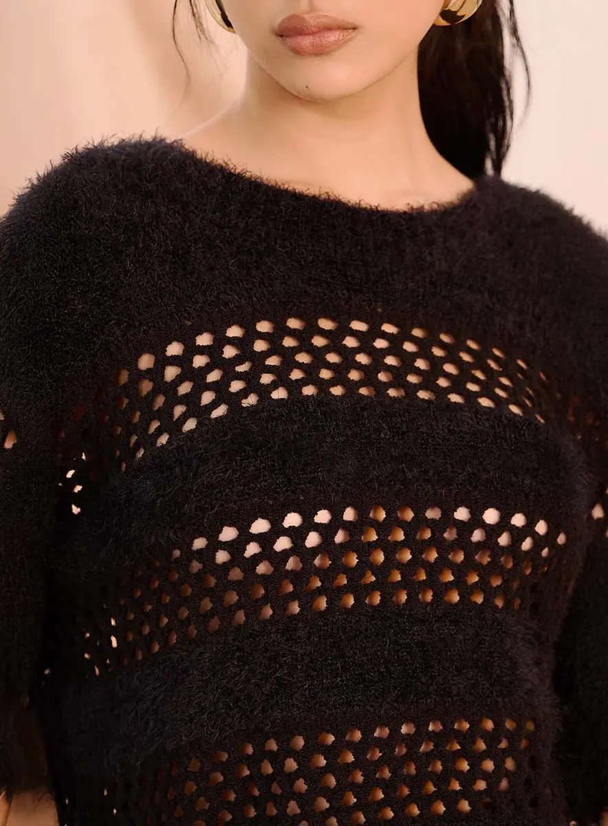 Blusa Tricô Preto Souisy