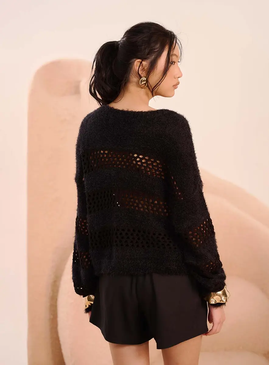 Blusa Tricô Preto Souisy