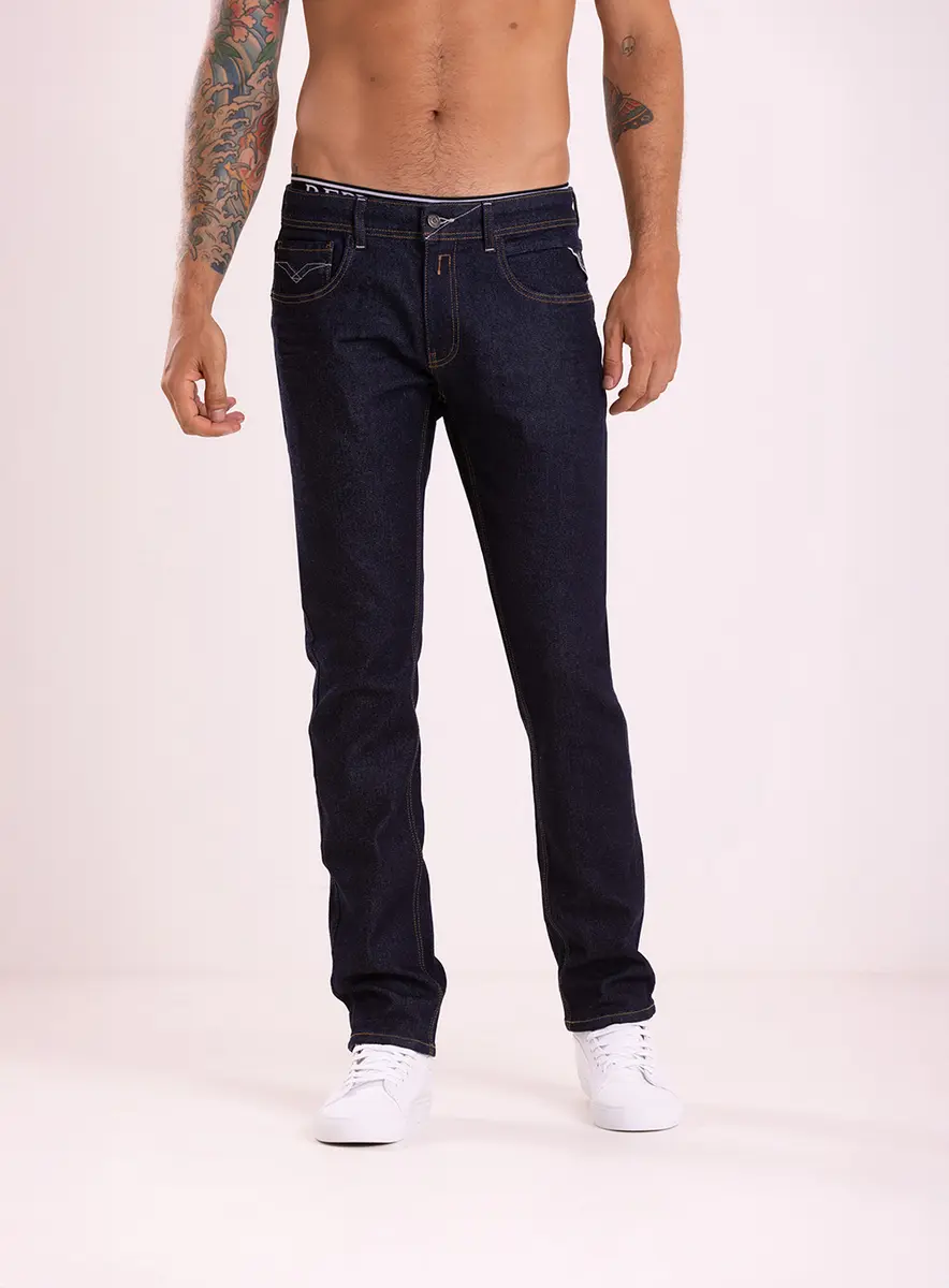 Calça Masculina Jeans - Rocco Comfort Índigo Lcecci