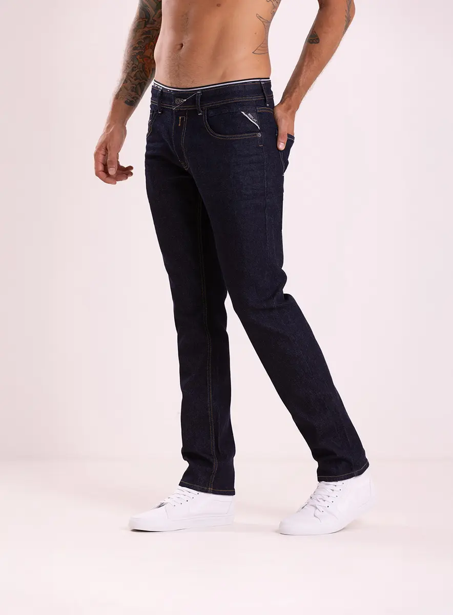 Calça Masculina Jeans - Rocco Comfort Índigo Lcecci