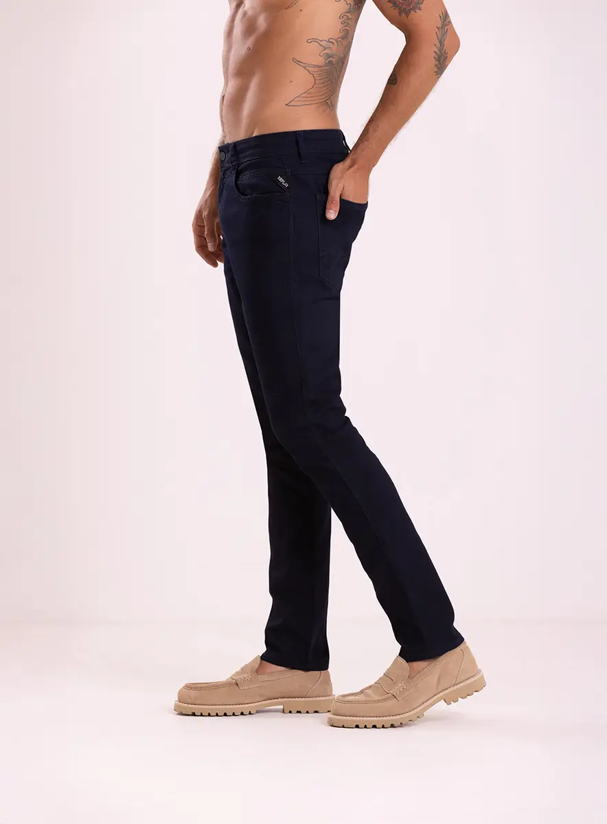 Calça Masculina Jeans Classic - Anbass Skinny Índigo Replay