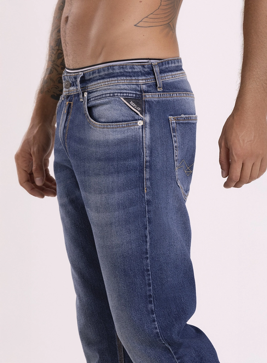 Calça Masculina Jeans Grover Straight Índigo Lcecci