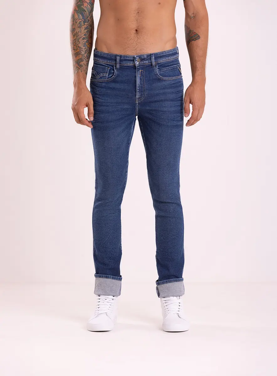 Calça Jeans Anbass Skinny Índigo Lcecci