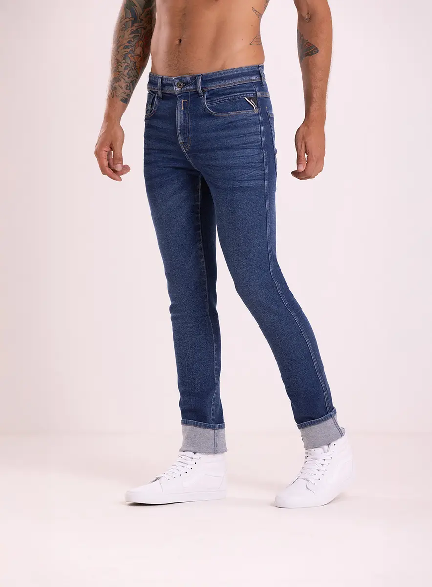 Calça Jeans Anbass Skinny Índigo Lcecci