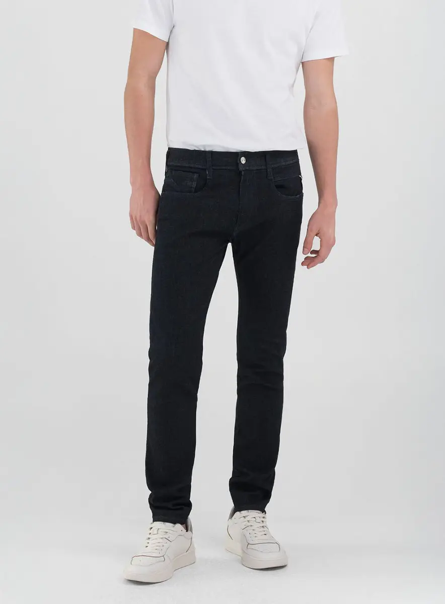 Calça Jeans Masculina Anbass Skinny Índigo Preto Lcecci