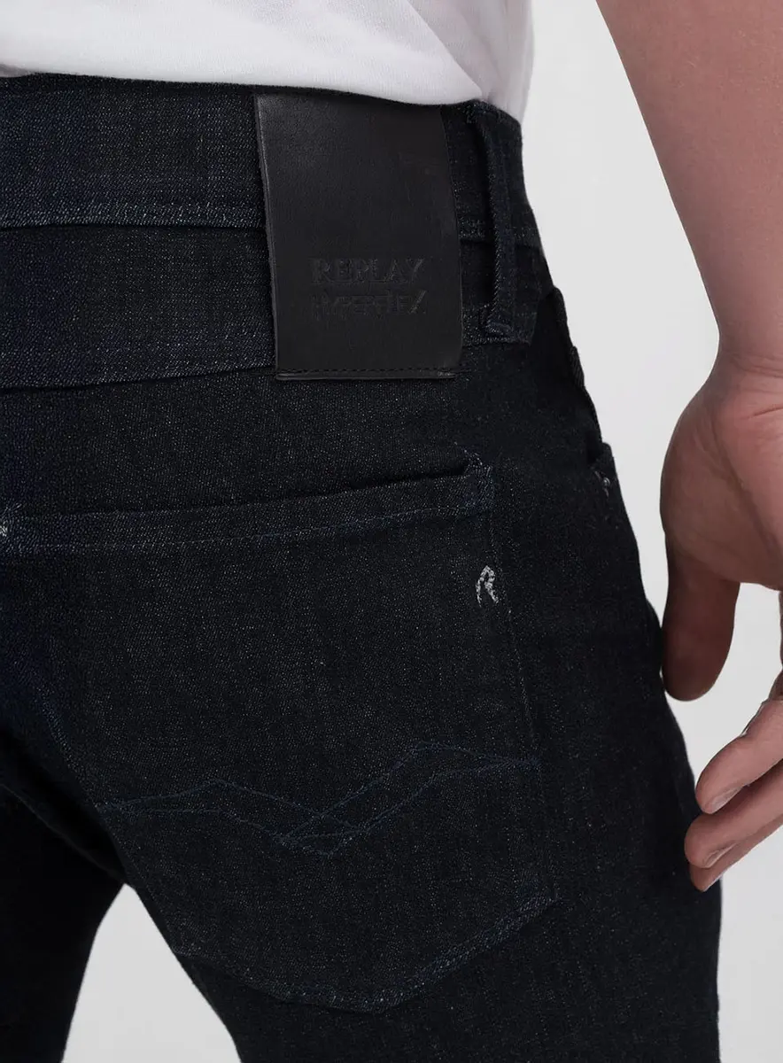 Calça Jeans Masculina Anbass Skinny Índigo Preto Lcecci