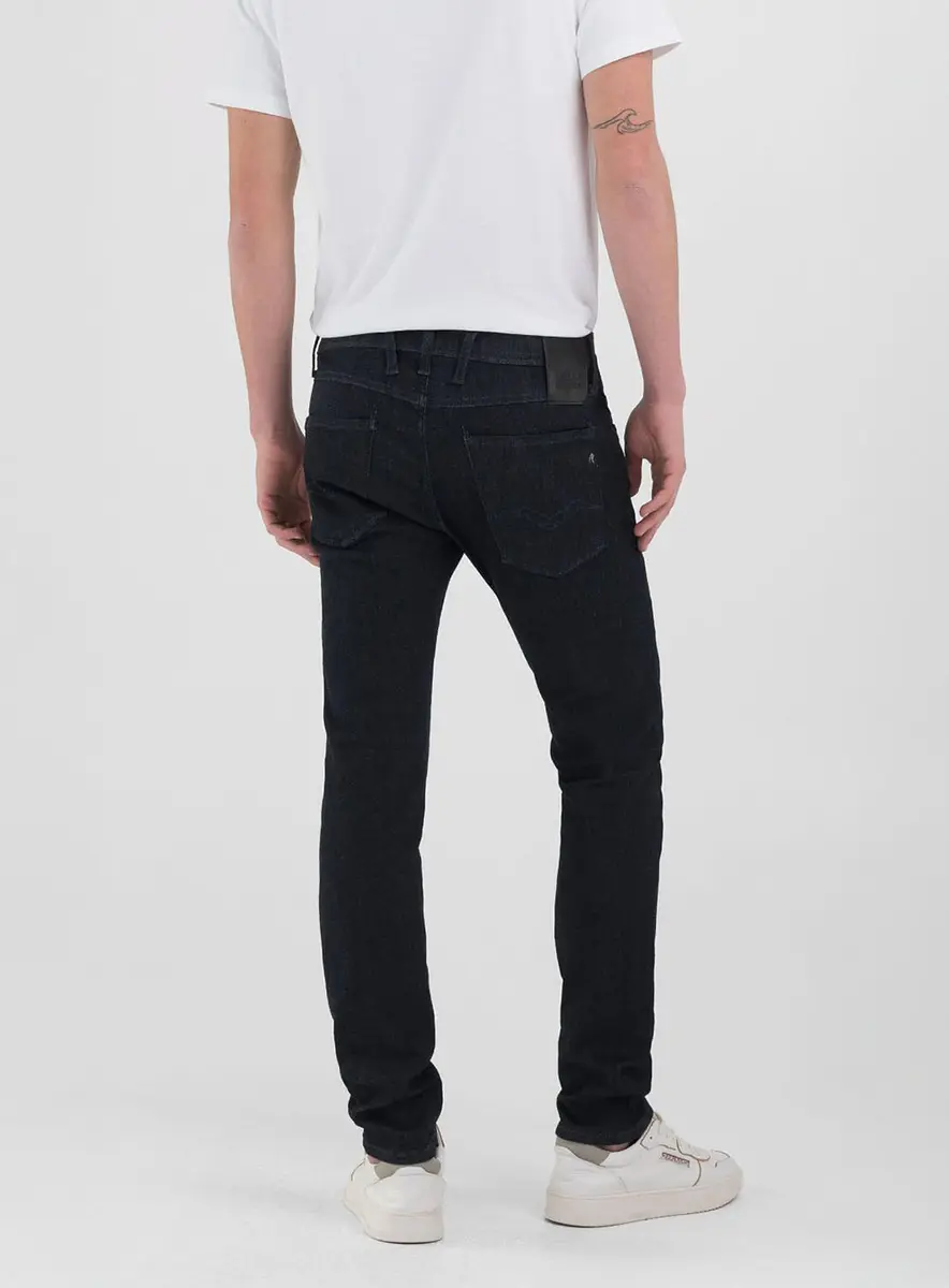 Calça Jeans Masculina Anbass Skinny Índigo Preto Lcecci