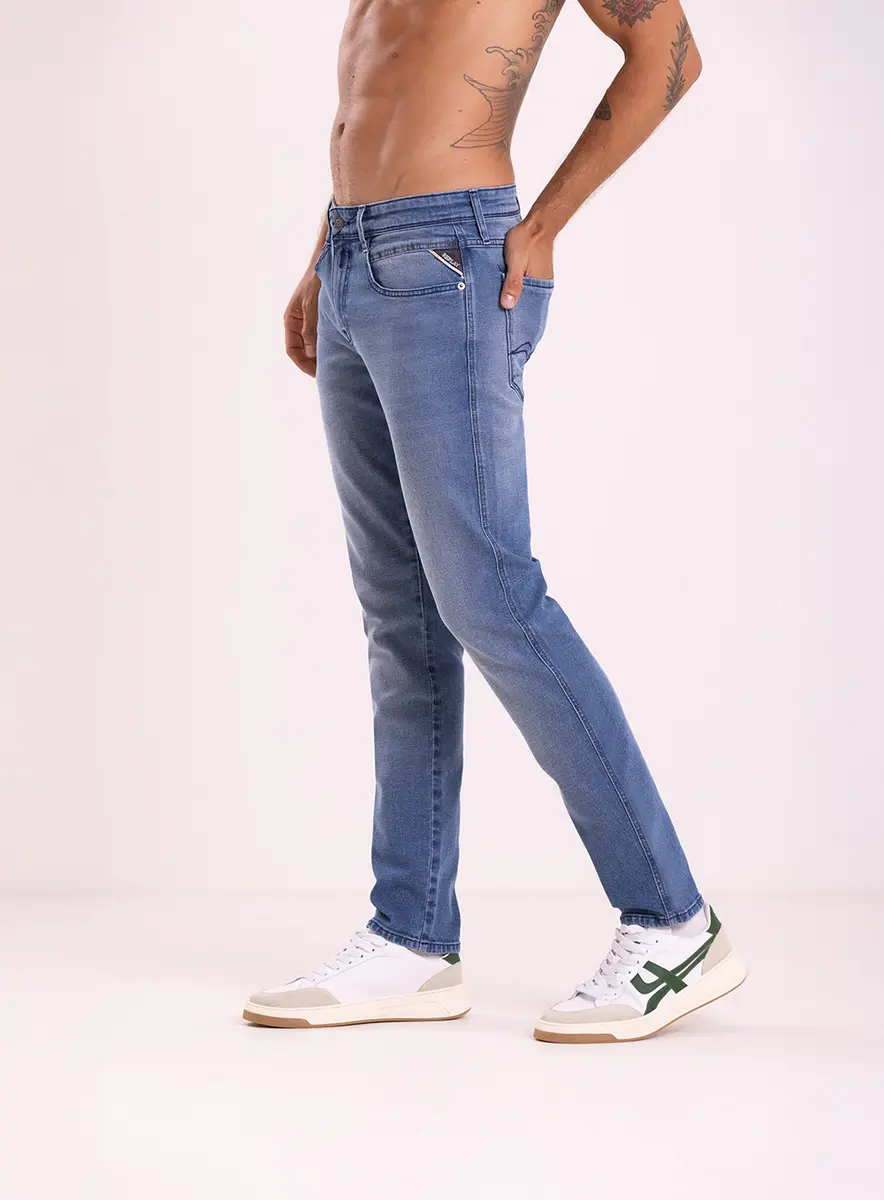 Calça Masculina Jeans  - Anbass Skinny Índigo Lcecci