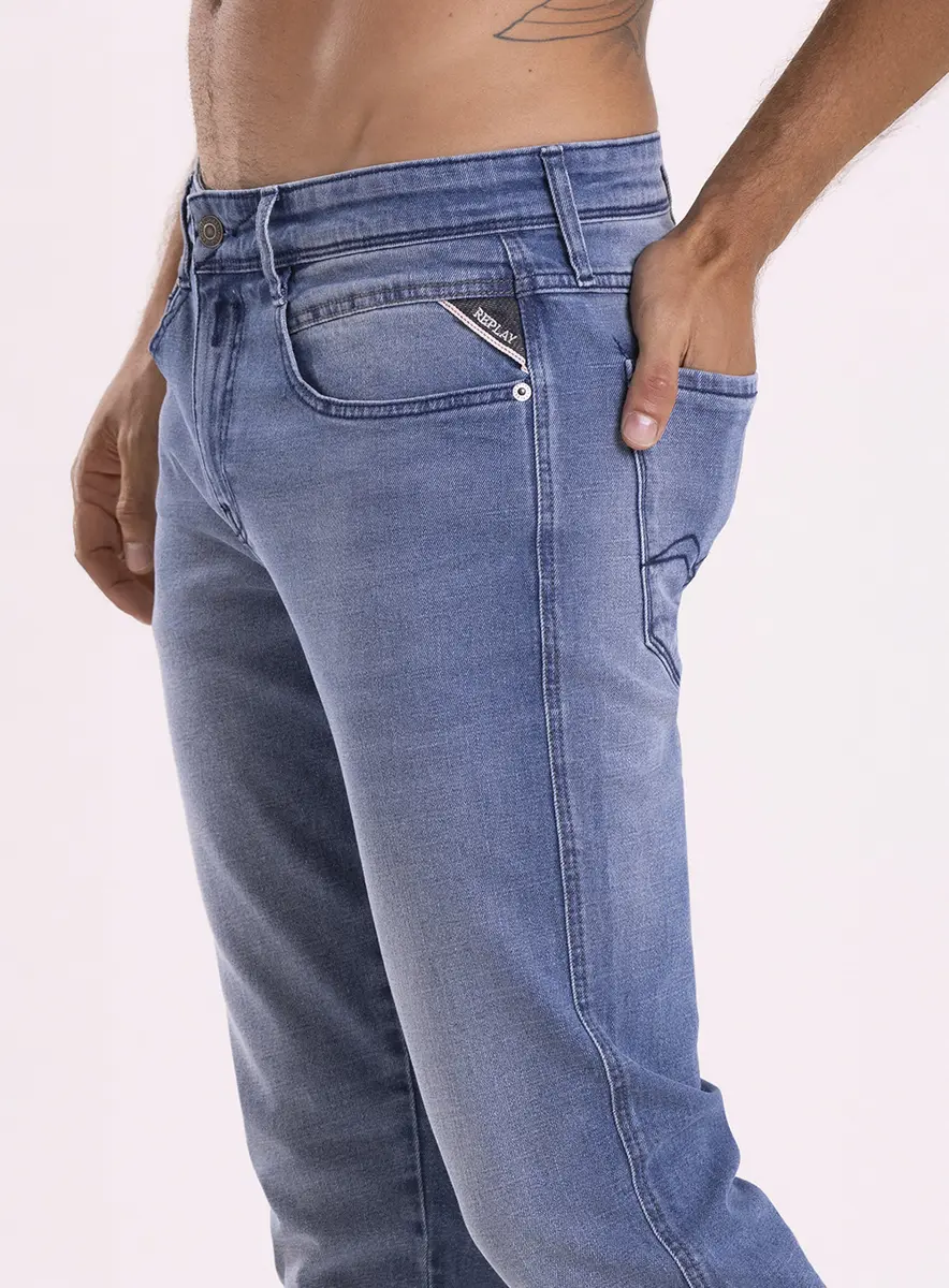 Calça Masculina Jeans  - Anbass Skinny Índigo Lcecci