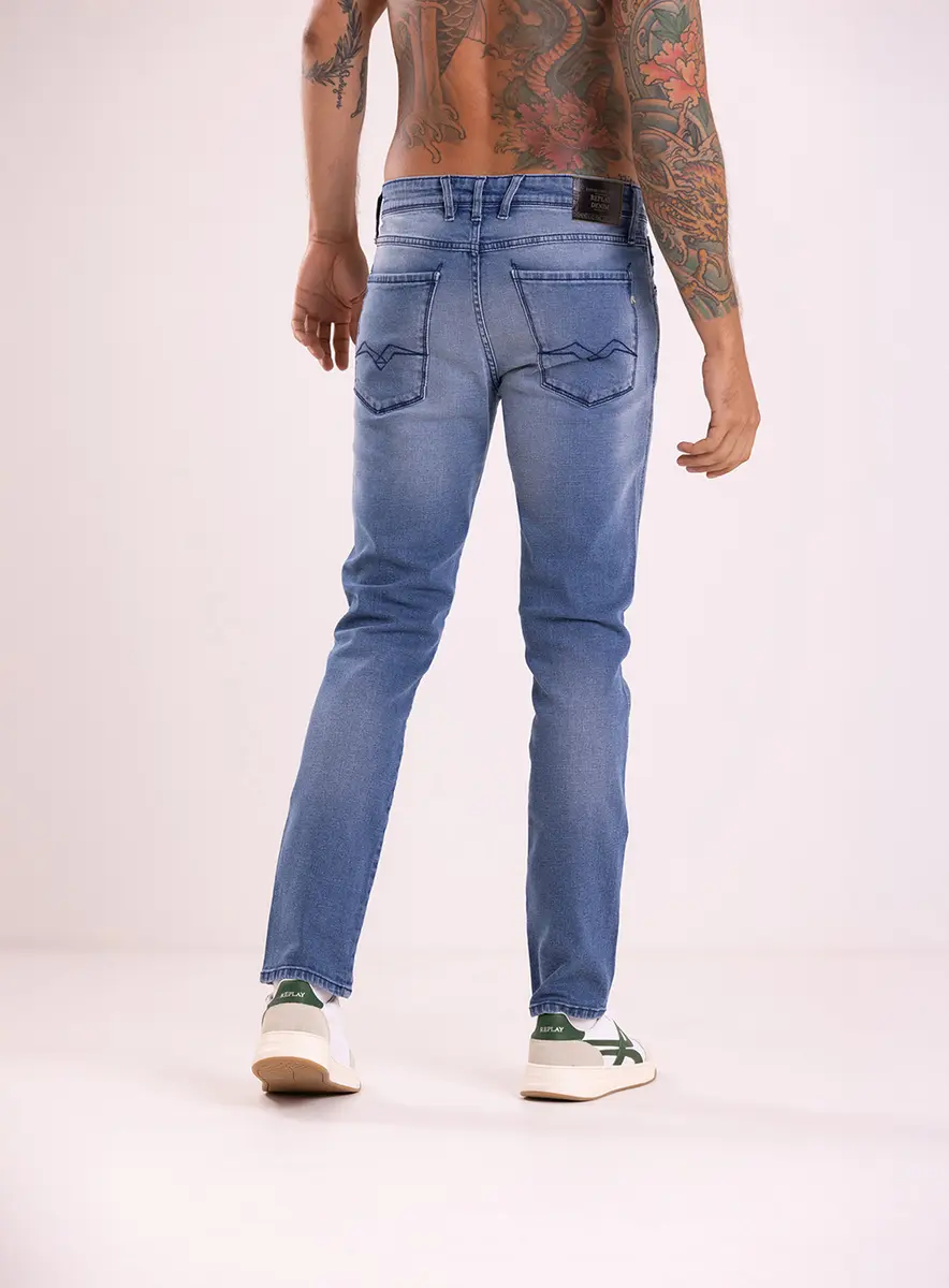 Calça Masculina Jeans  - Anbass Skinny Índigo Lcecci