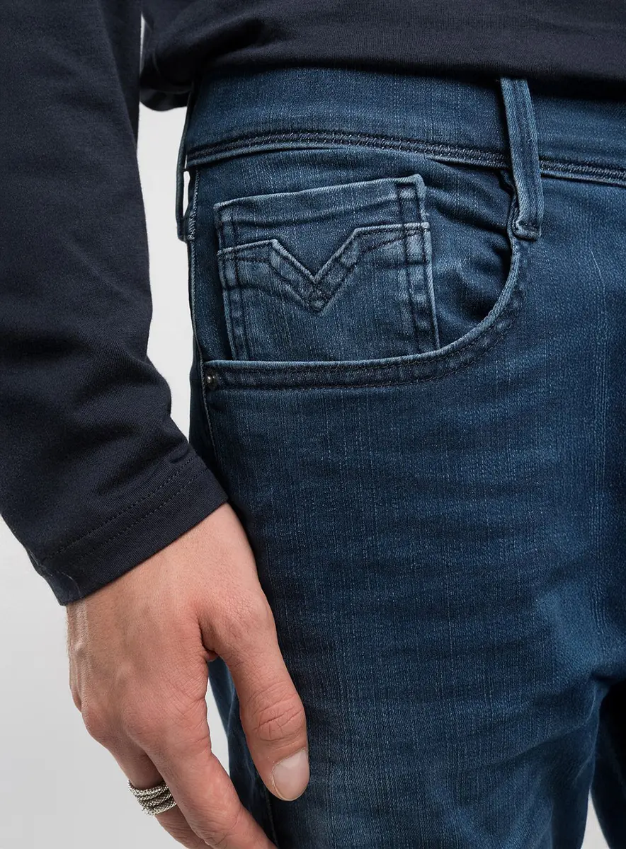 Calça Masculina Jeans Skinny - Anbass Índigo Lcecci