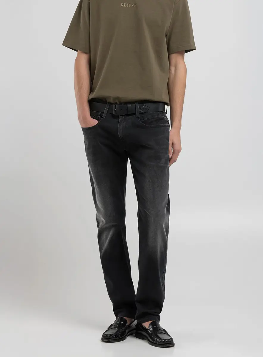 Calça Masculina Jeans Skinny - Anbass Índigo Preto Lcecci