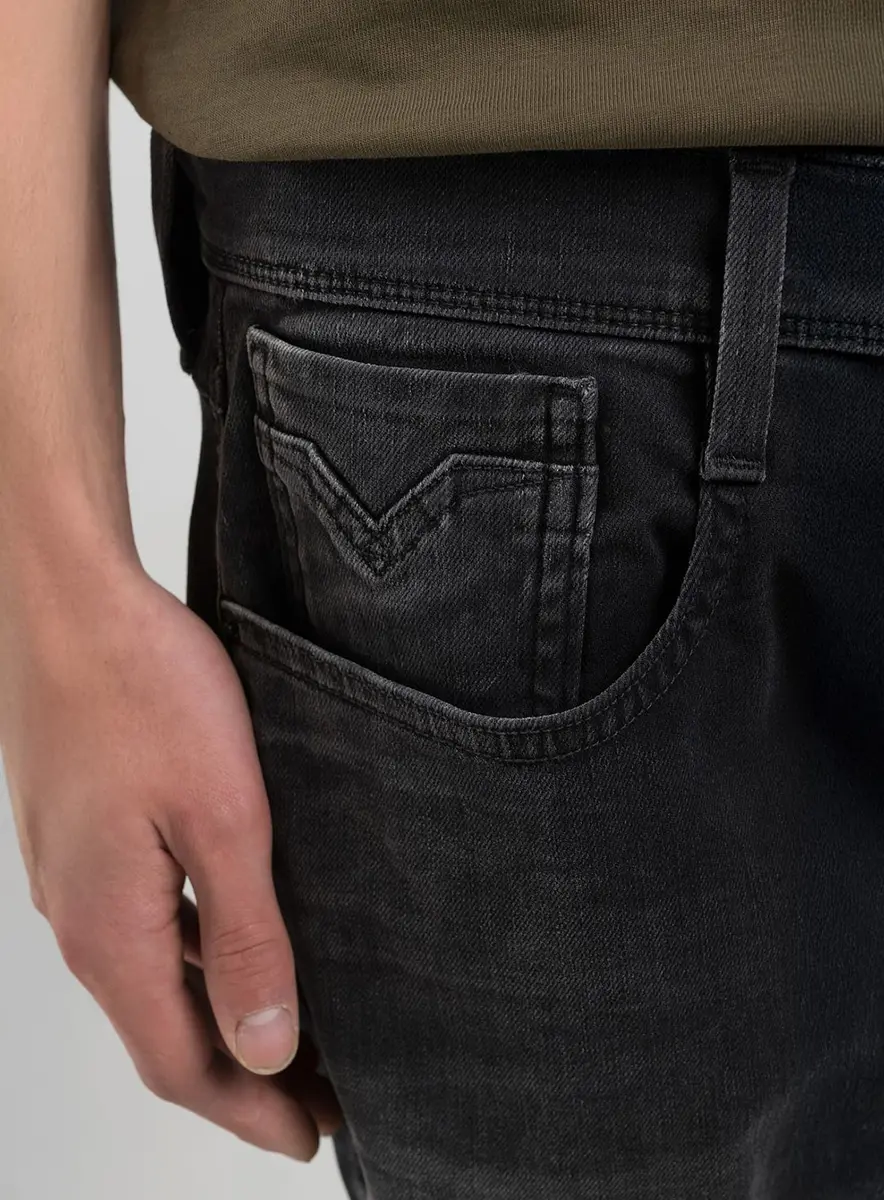 Calça Masculina Jeans Skinny - Anbass Índigo Preto Lcecci
