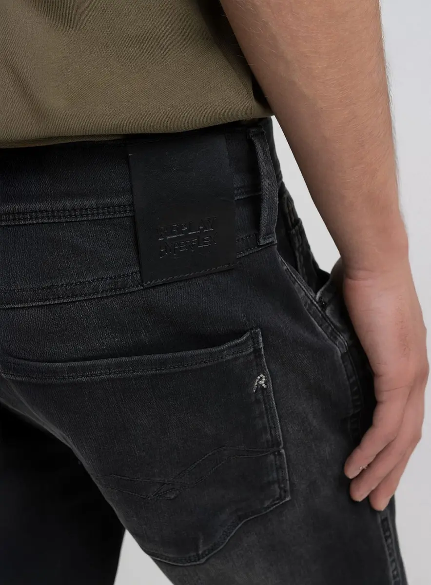 Calça Masculina Jeans Skinny - Anbass Índigo Preto Lcecci