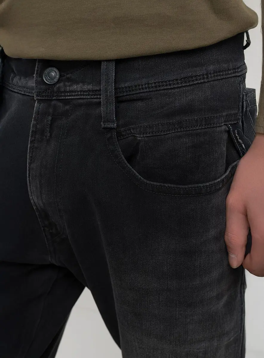 Calça Masculina Jeans Skinny - Anbass Índigo Preto Lcecci