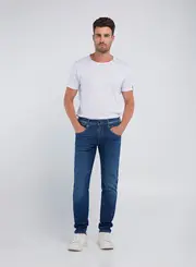 Calça Medium Blue Anbass Skinny