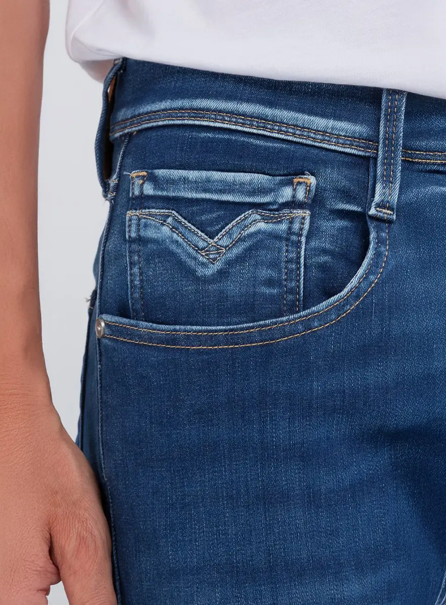 Calça Medium Blue Anbass Skinny Índigo Lcecci