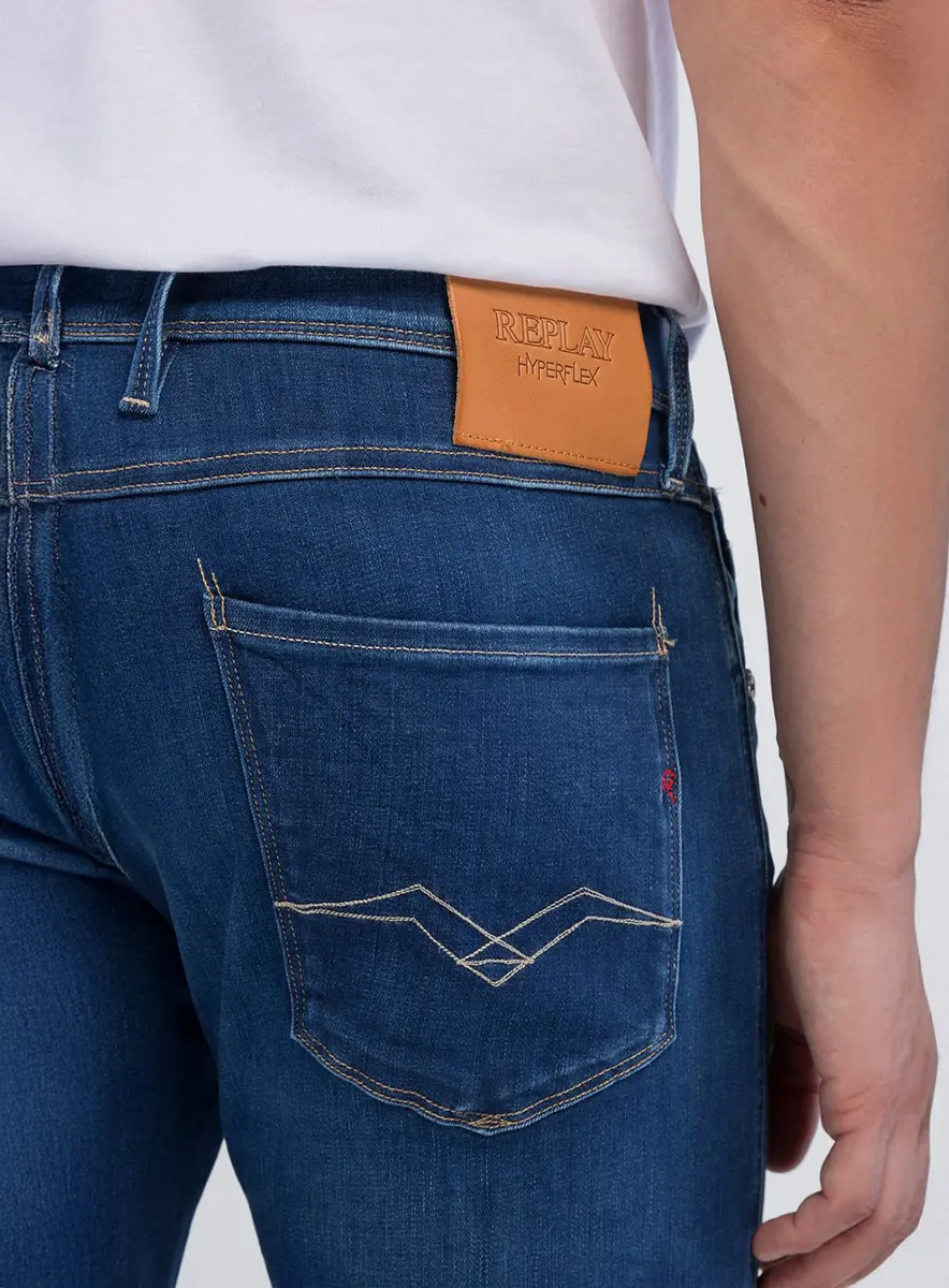 Calça Medium Blue Anbass Skinny Índigo Lcecci