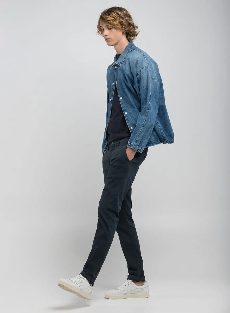 Calça Zeumar Chino Skinny Índigo Preto Lcecci