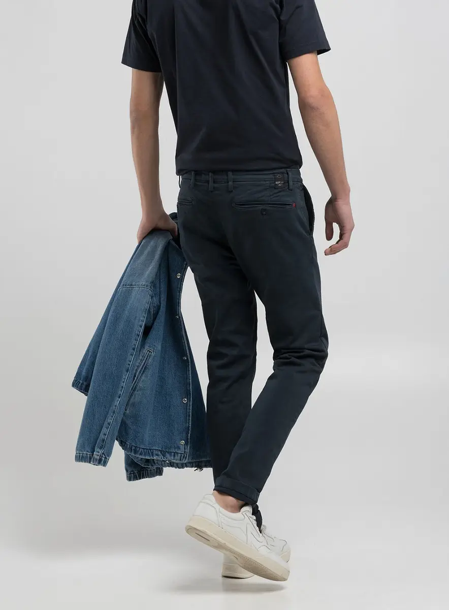 Calça Zeumar Chino Skinny Índigo Preto Lcecci