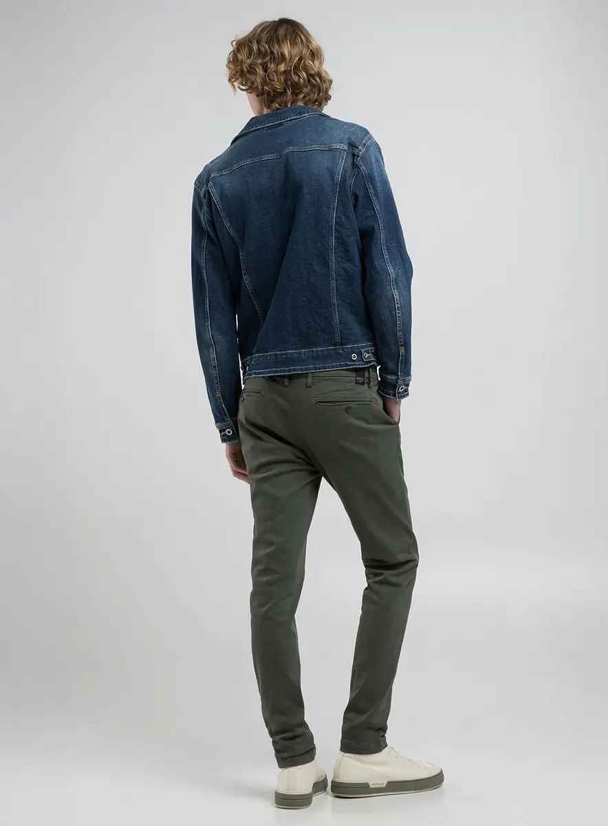 Calça Zeumar Chino Skinny Índigo Preto Lcecci