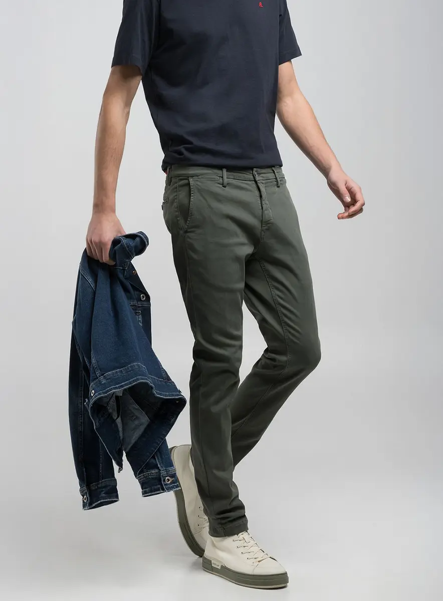 Calça Zeumar Chino Skinny Índigo Preto Lcecci