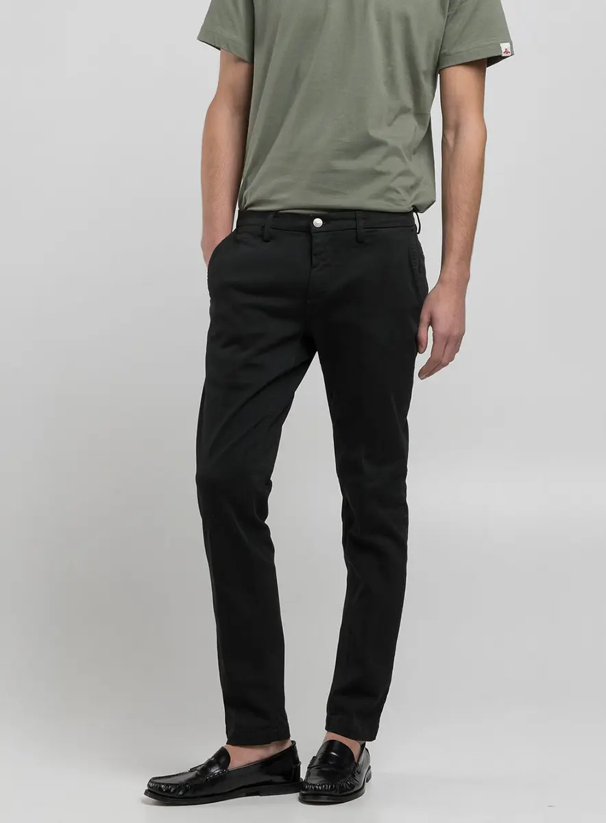 Calça Zeumar Chino Skinny Índigo Preto Replay
