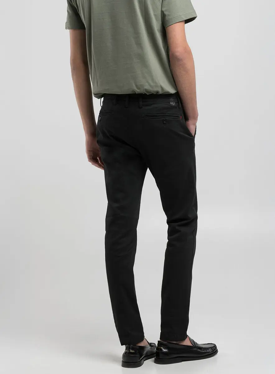 Calça Zeumar Chino Skinny Índigo Preto Lcecci
