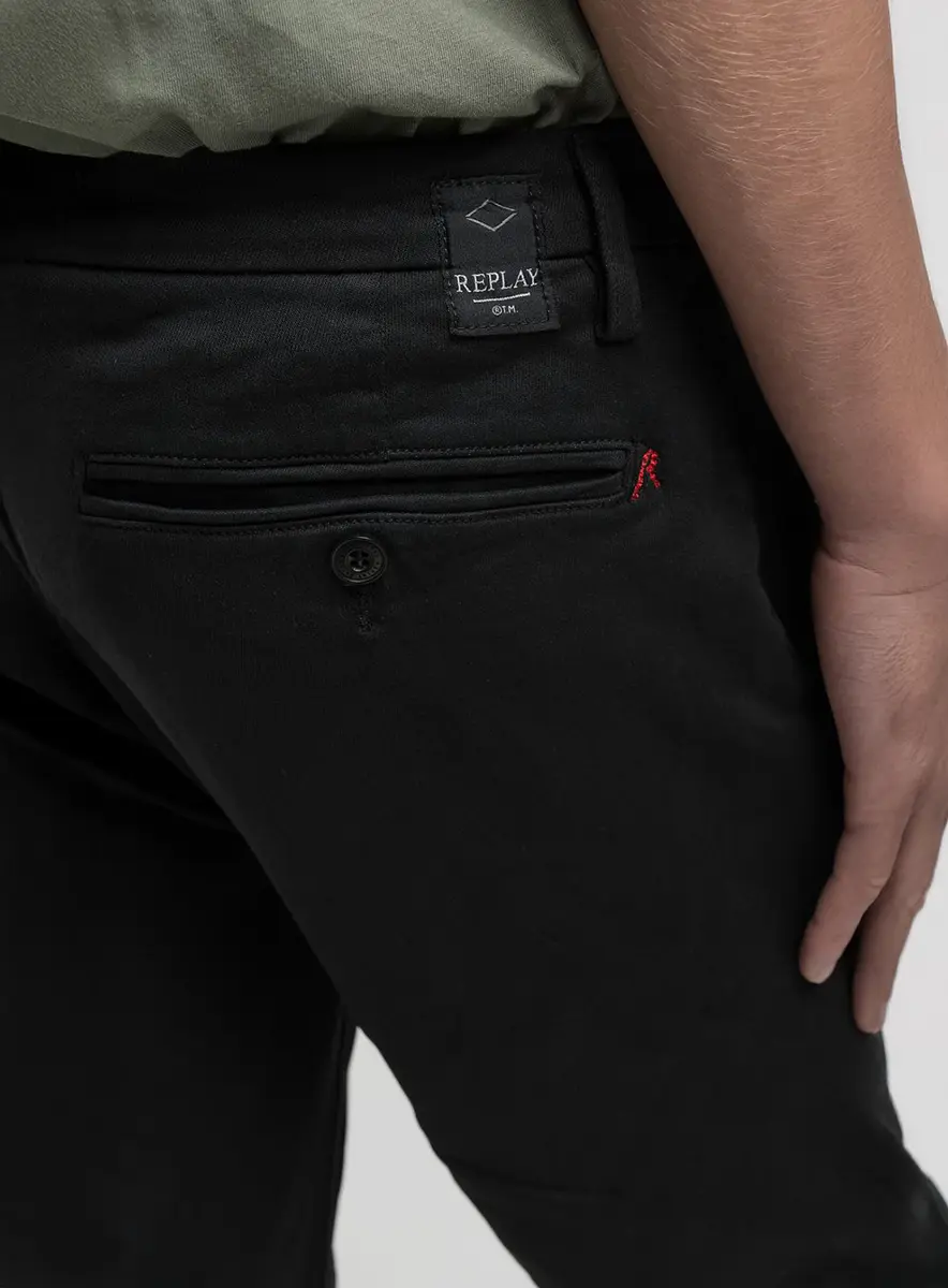 Calça Zeumar Chino Skinny Índigo Preto Lcecci
