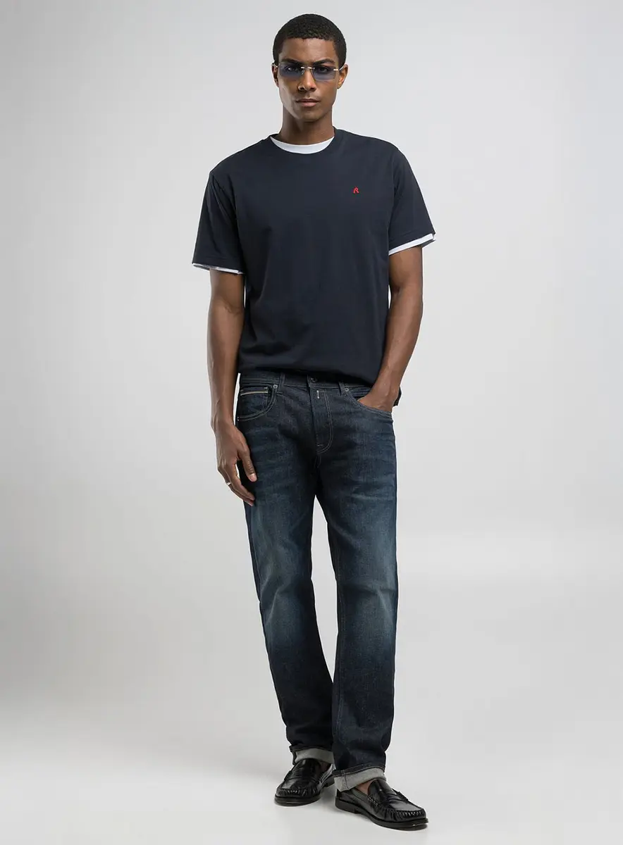 Calça Masculina Reta Essencial Índigo Lcecci