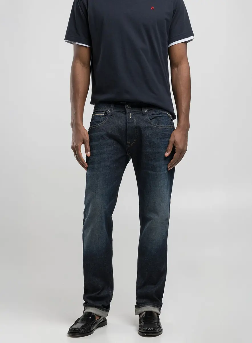 Calça Masculina Reta Essencial Índigo Lcecci