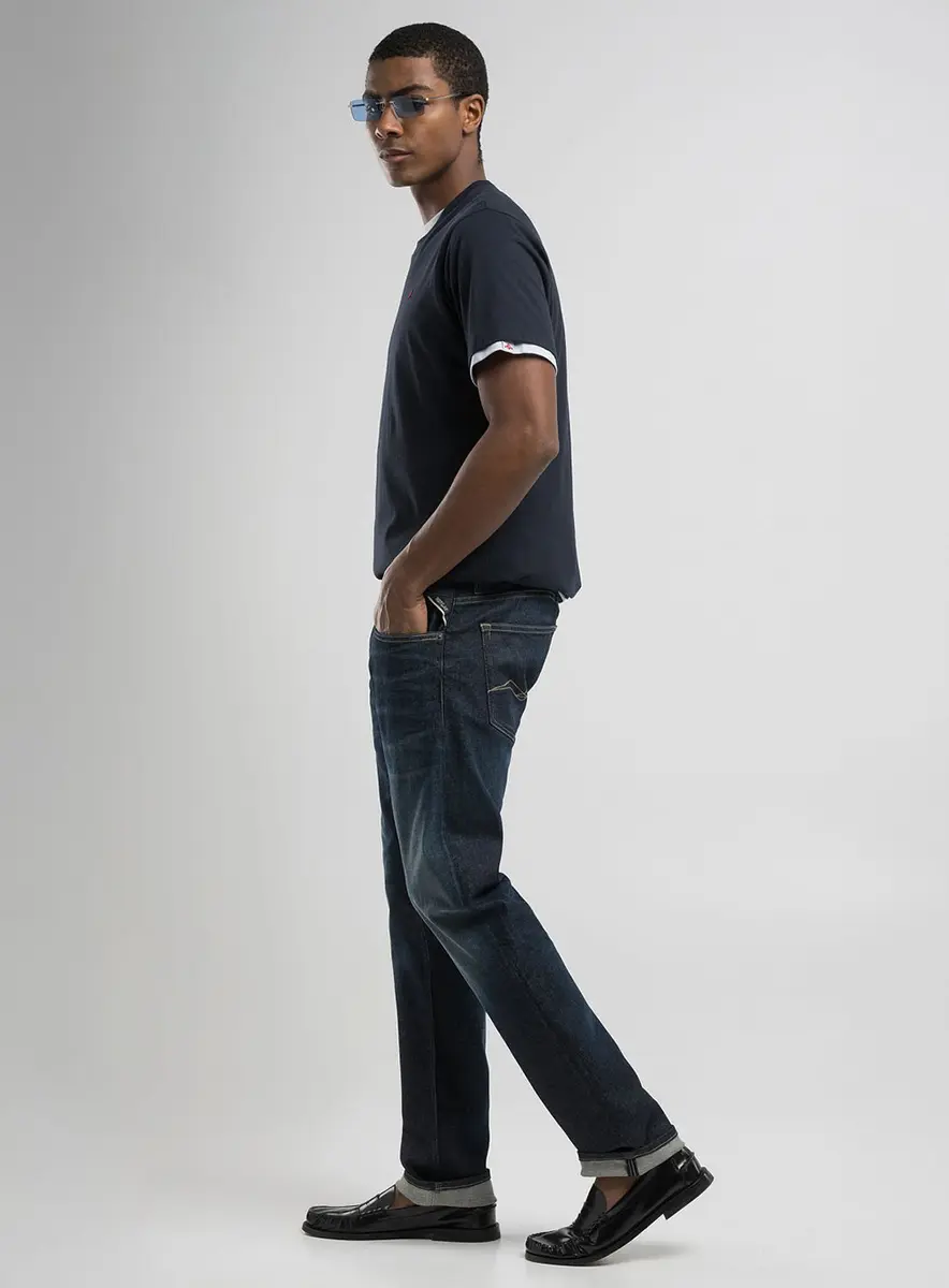 Calça Masculina Reta Essencial Índigo Lcecci