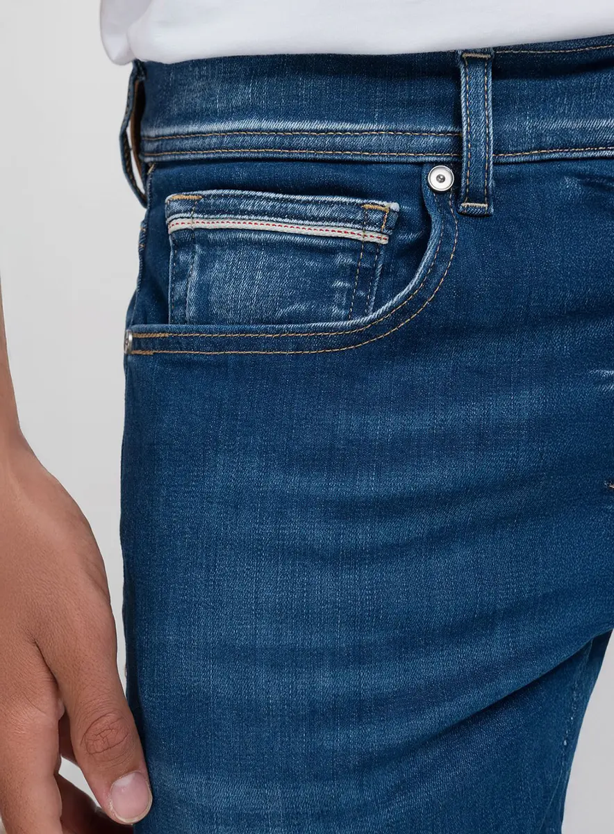 Calça Masculina Jeans Reta Clássica Índigo Lcecci
