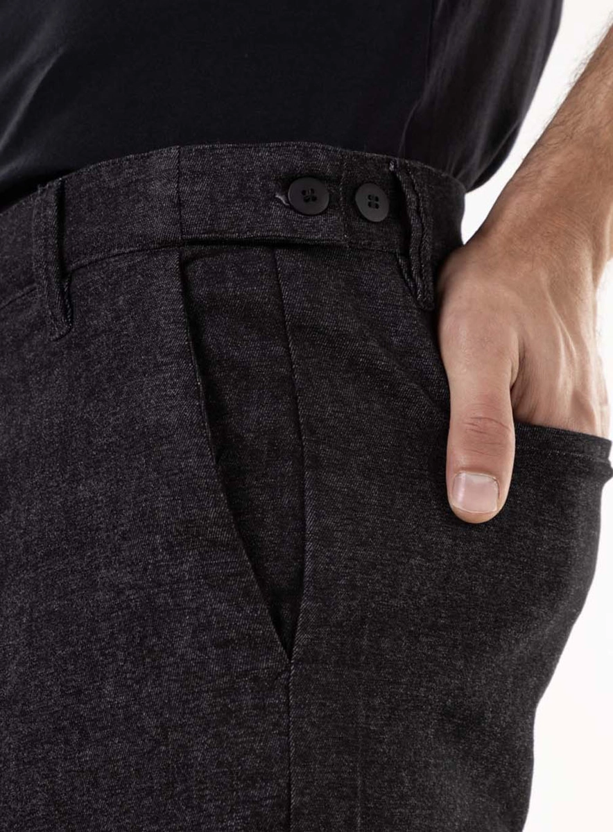 Calça De Sarja Alfaiataria Slim Preto Lcecci