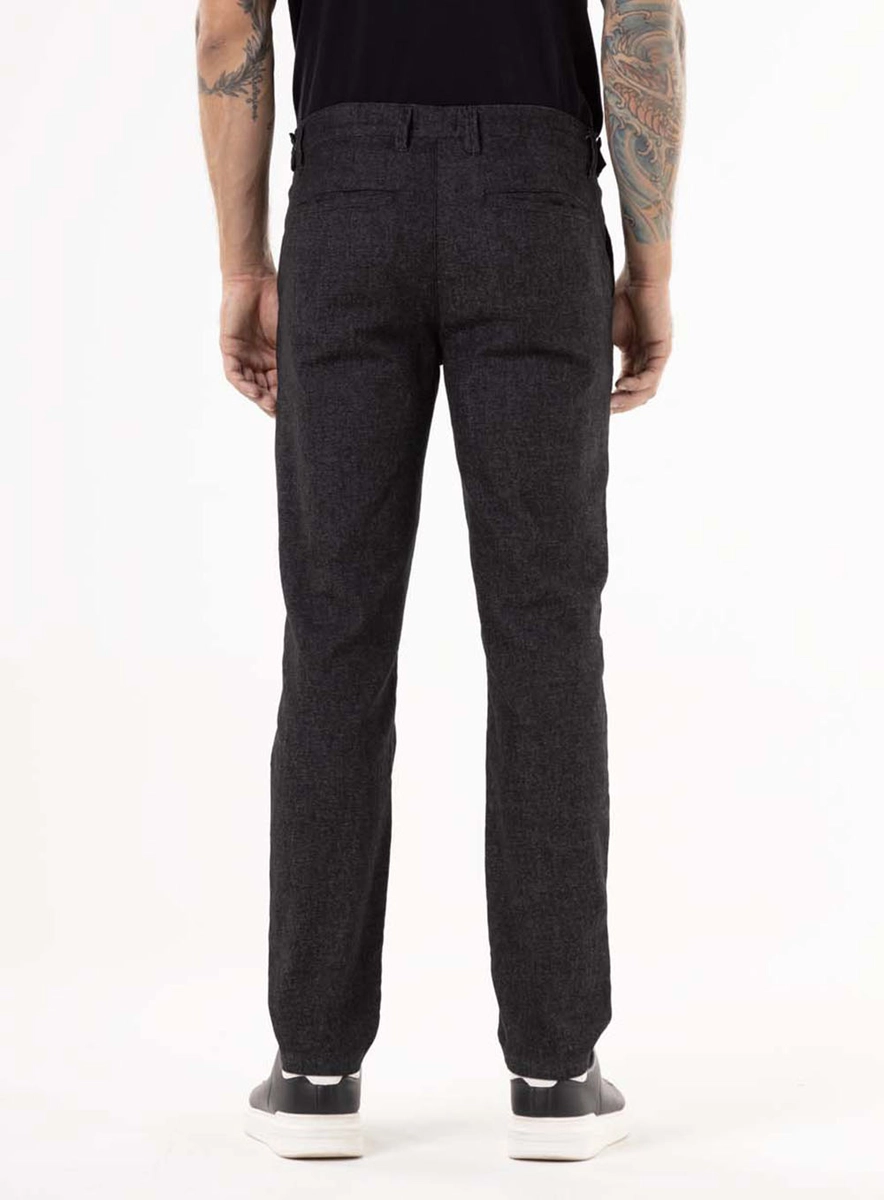 Calça De Sarja Alfaiataria Slim Preto Lcecci