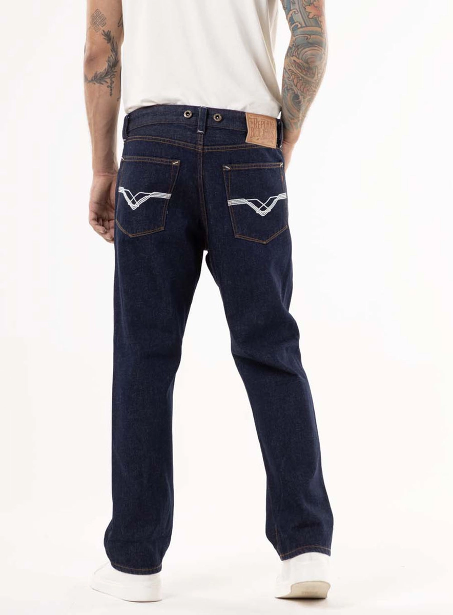Calça Jeans Bwaii Relaxed Raw Índigo Lcecci