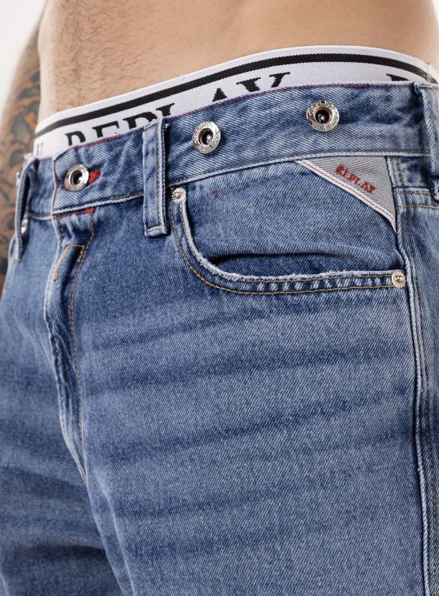 Calça Jeans Bwaii Relaxed Blue Vintage Índigo Lcecci