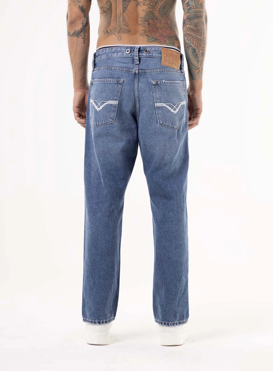 Calça Jeans Bwaii Relaxed Blue Vintage Índigo Lcecci