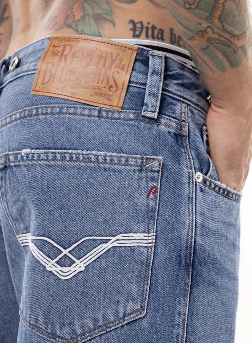 Calça Jeans Bwaii Relaxed Blue Vintage Índigo Lcecci