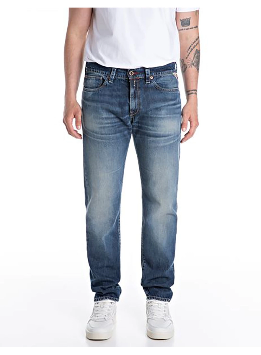 Calça Jeans Neal Slim Blue Vintage Índigo Lcecci