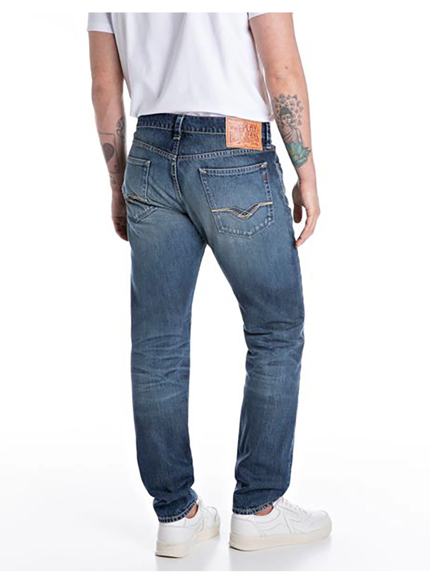 Calça Jeans Neal Slim Blue Vintage Índigo Lcecci
